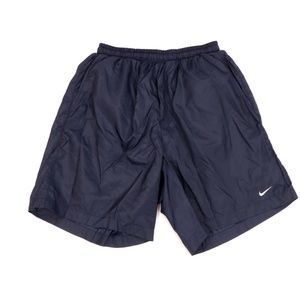 Vintage 90s Nike Mini Swoosh Lined Nylon Shorts